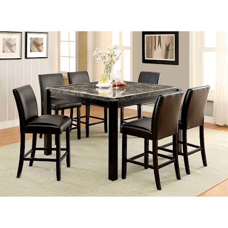 7 Piece Counter Height Dining Set