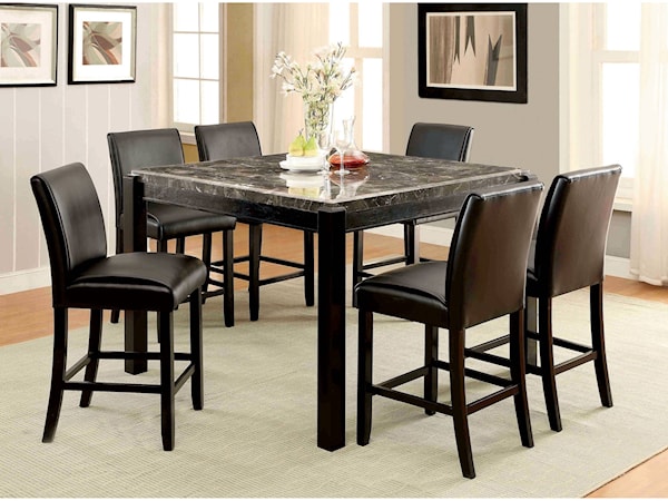 7 Piece Counter Height Dining Set