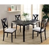 Furniture of America Glenham 5 Piece Dining Table Set