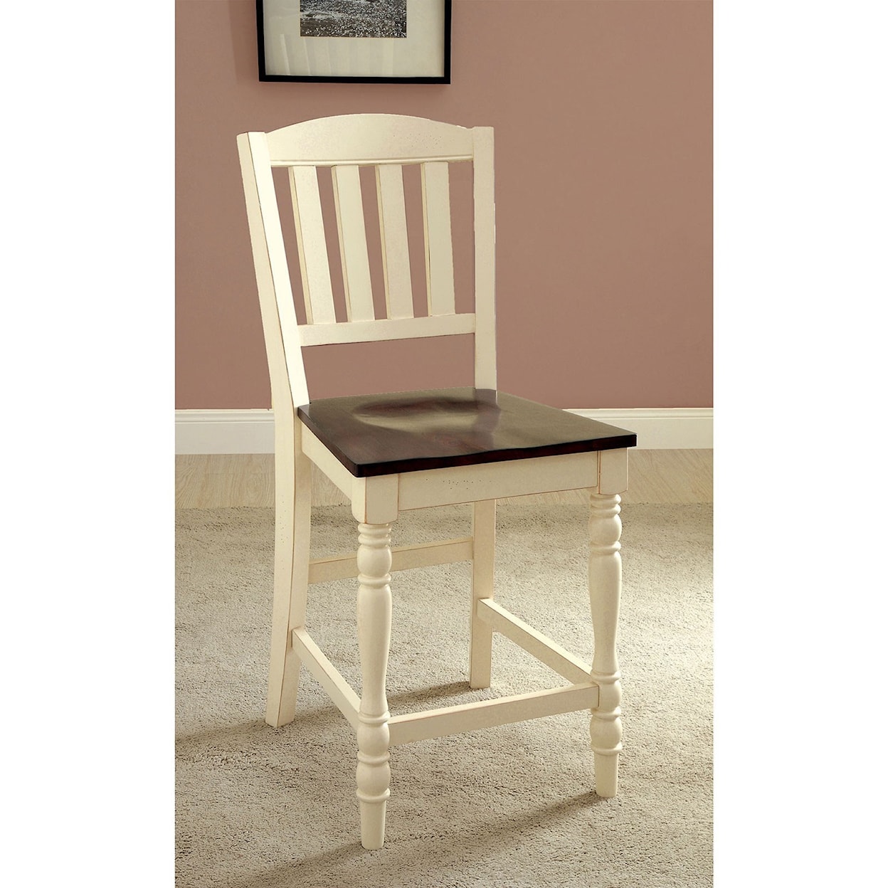 FUSA Harrisburg Counter Height Side Chair 2-Pack