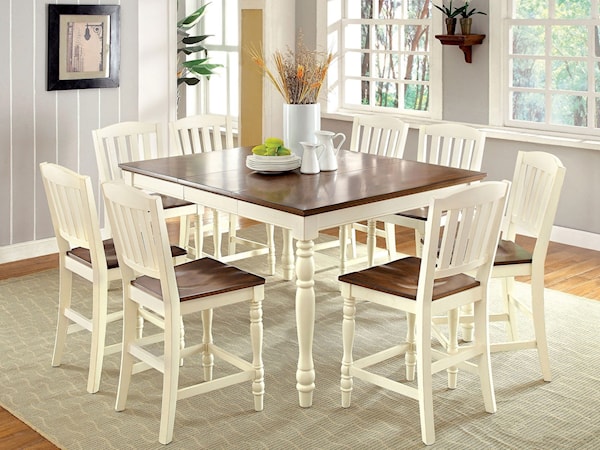 9 Piece Counter Height Dining Set