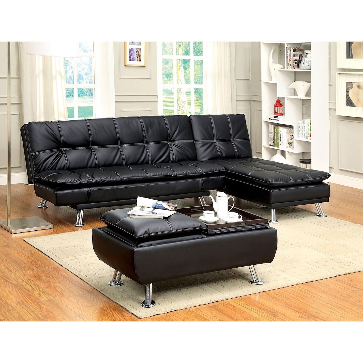 Furniture of America - FOA Hauser II Futon Sofa