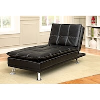 HOWSER BLACK ADJUSTABLE CHAISE |