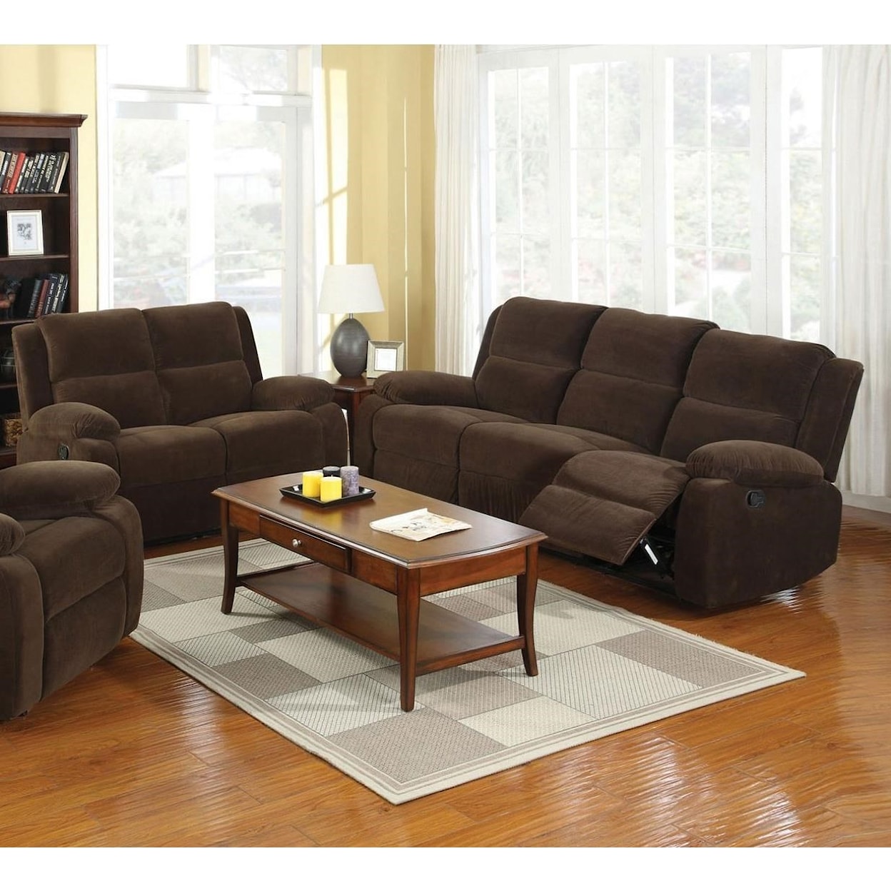 Furniture of America - FOA Haven Reclining Sofa + Love Seat