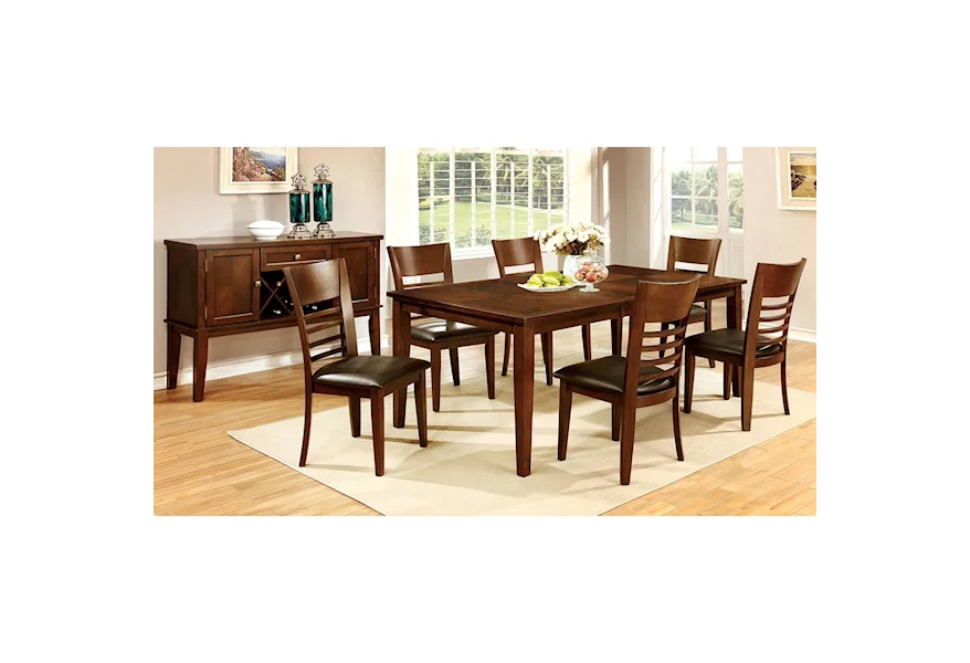 Hillsview Dining Table and Chair Set  by Furniture of America at Dream Home Interiors