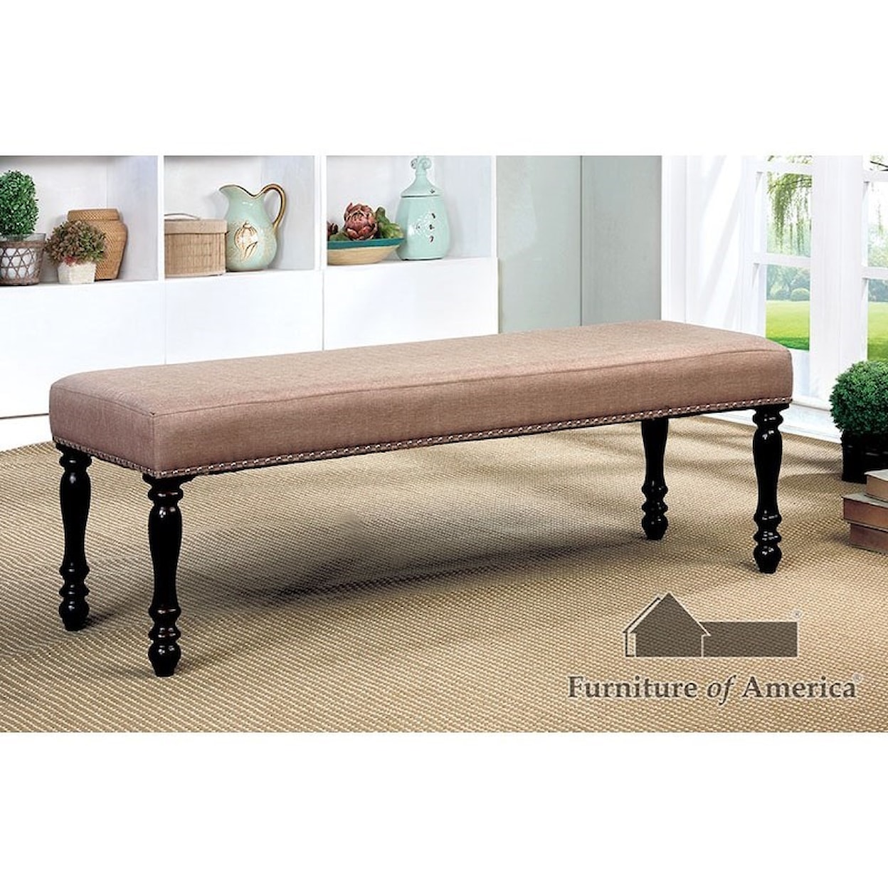 Furniture of America Holcroft Bench