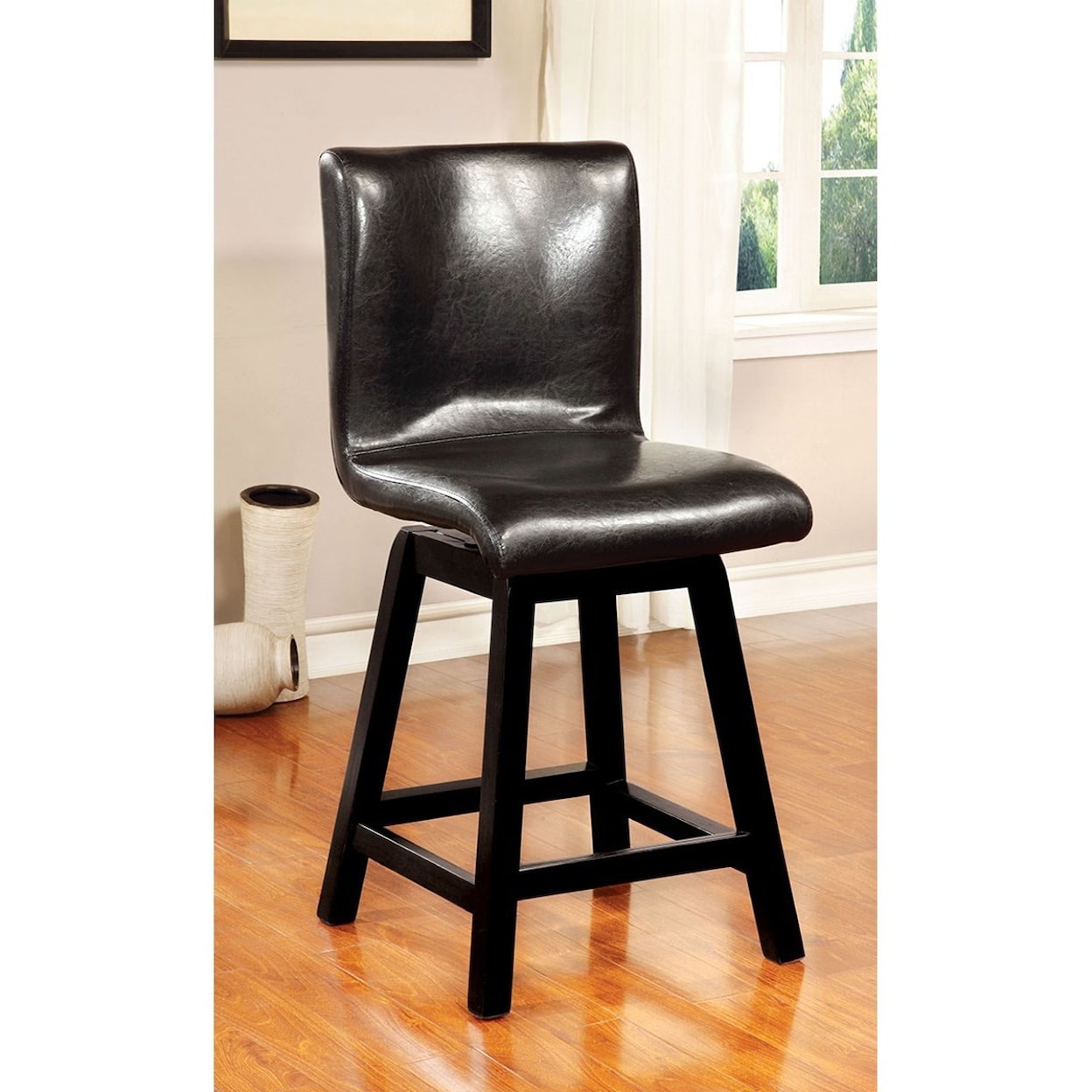 Furniture of America - FOA Hurley Set of 2 Counter Height Chairs