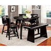 Furniture of America Hurley Set of 2 Counter Height Chairs