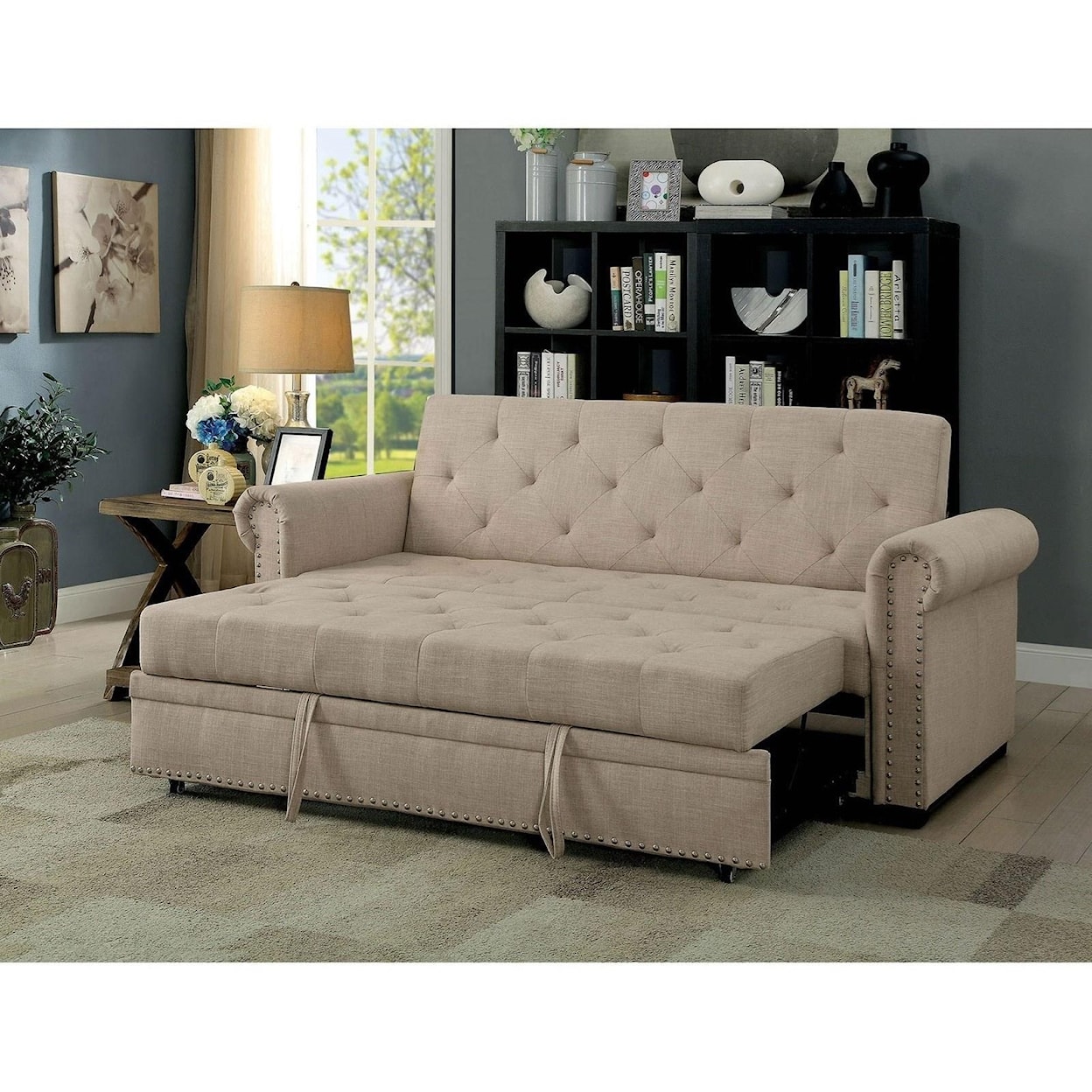 Furniture of America Iona Futon Sofa