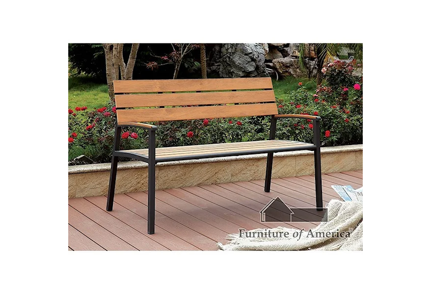 Isha Outdoor Bench by Furniture of America at Value City Furniture