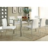 Furniture of America Kalawao Table and 6 Side Chairs