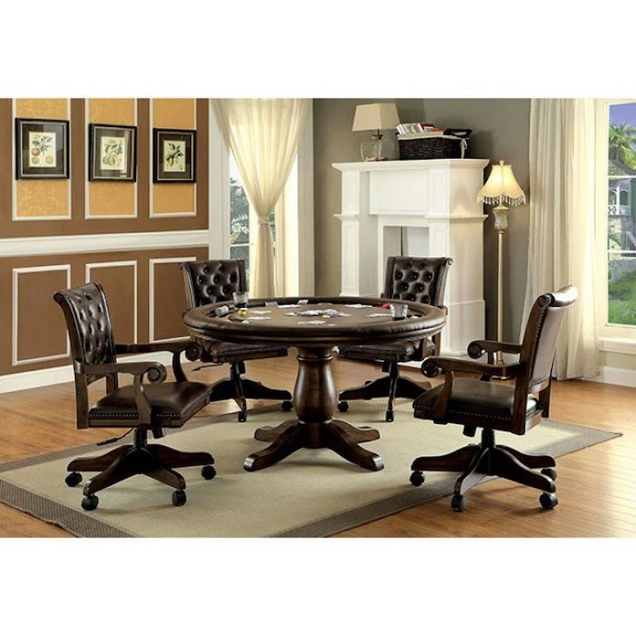 Furniture of America - FOA Kalia Table and 4 Chairs