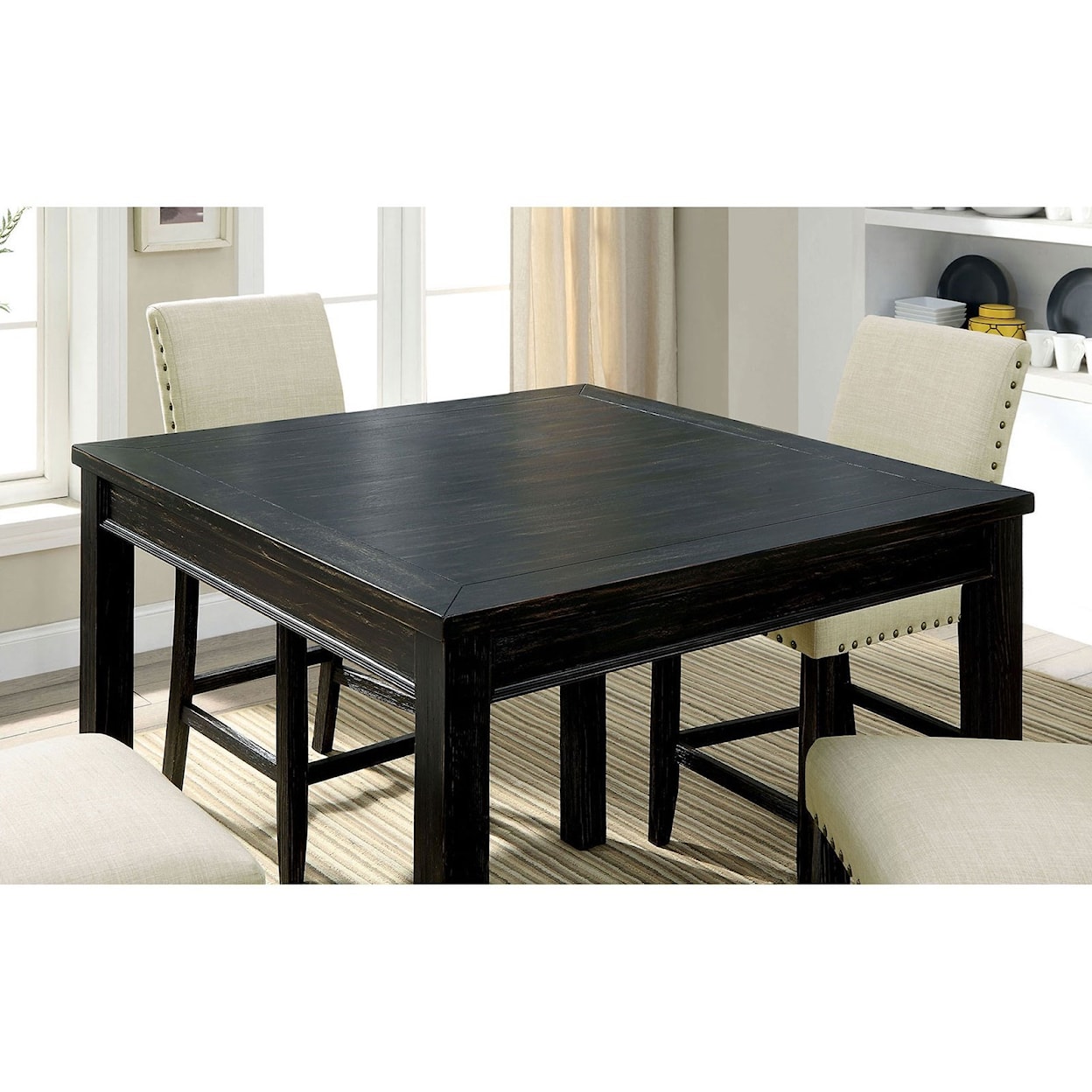 Furniture of America - FOA Kristie 5 Pc. Counter Ht. Table Set