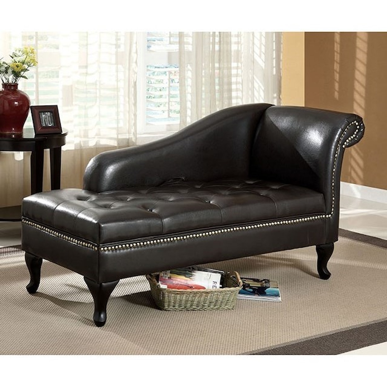 Furniture of America - FOA Lakeport Storage Chaise