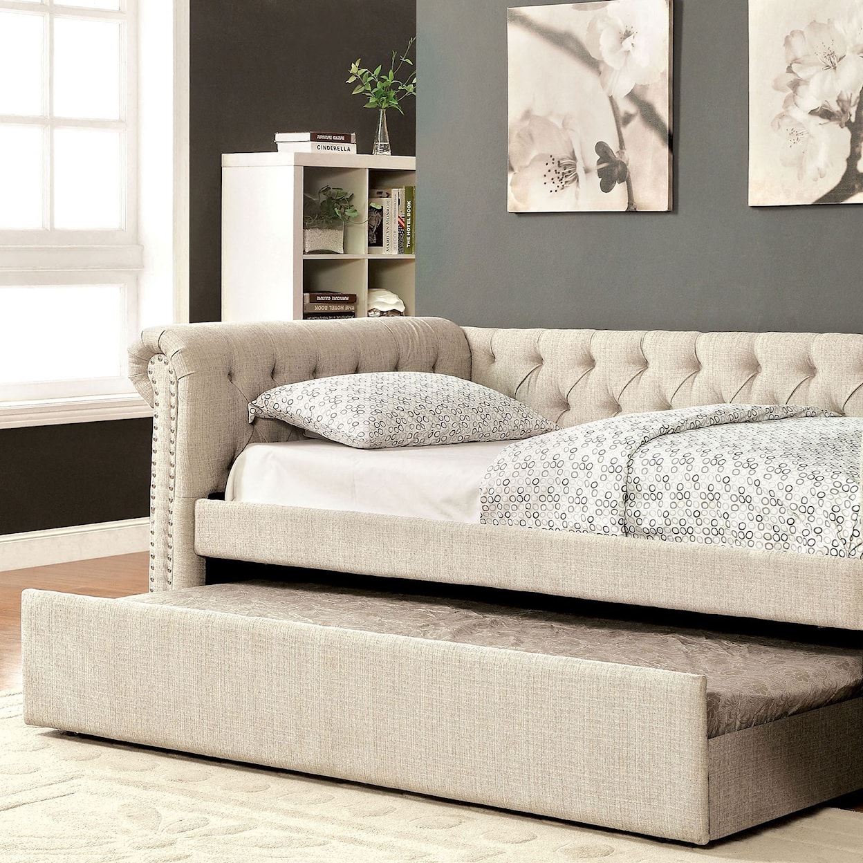 Furniture of America Leanna Daybed w/ Trundle