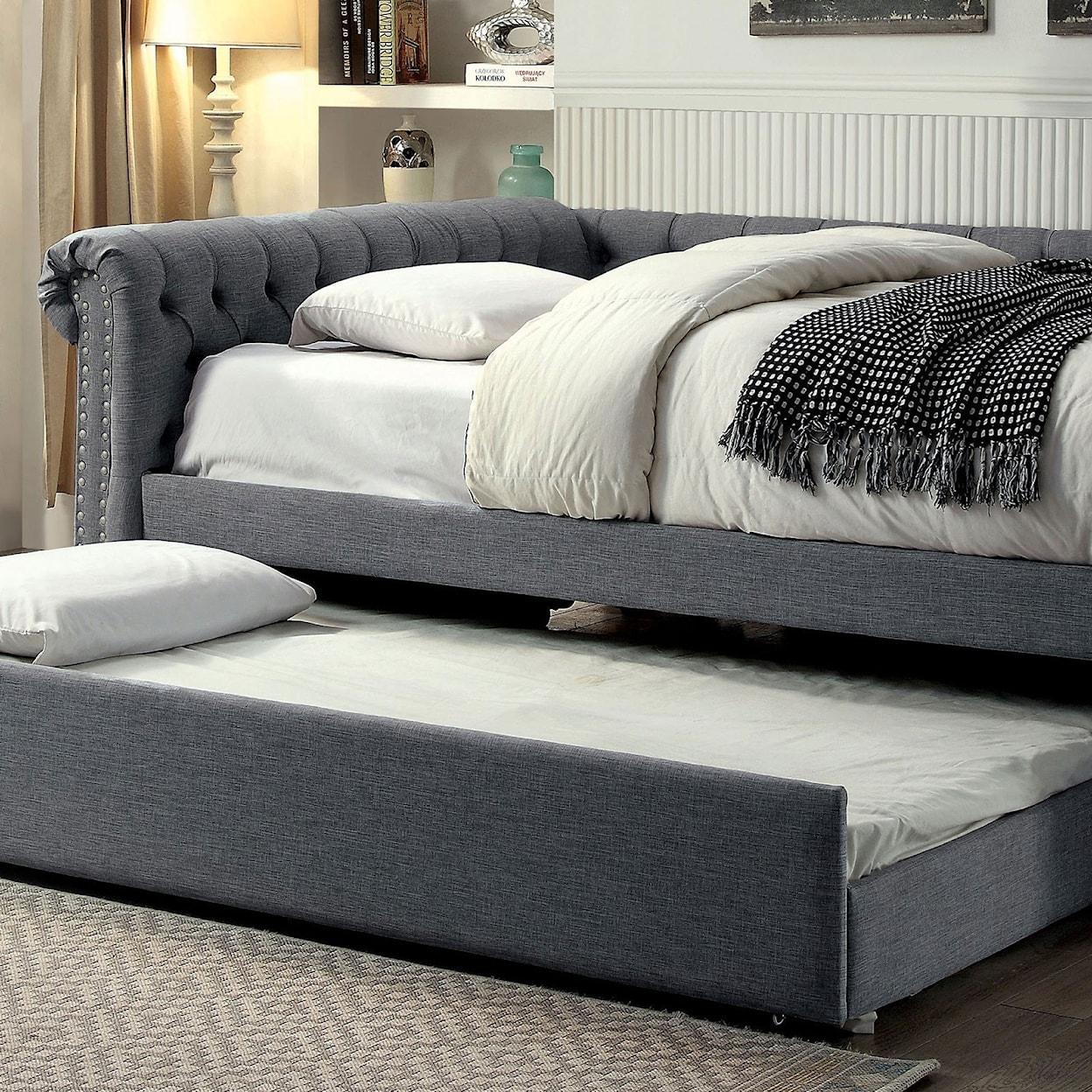 FUSA Leanna Full Daybed w/ Trundle