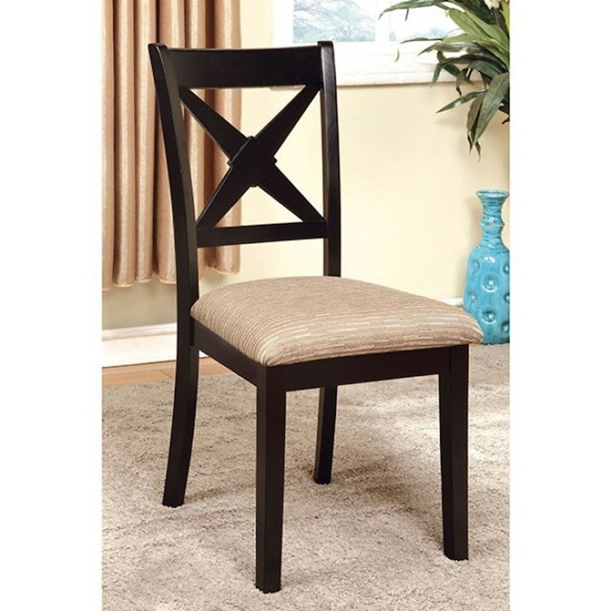 Furniture of America - FOA Liberta Side Chair, 2 Pack