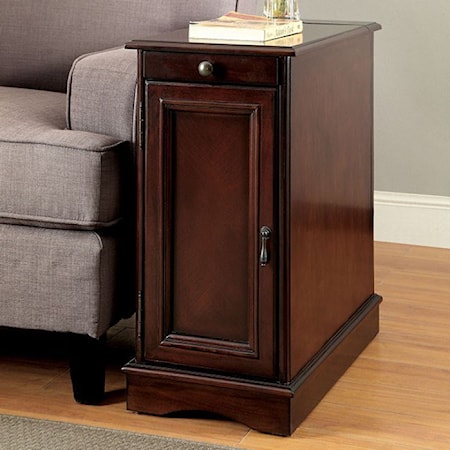 Transitional Side Table w/ USB and Outlets