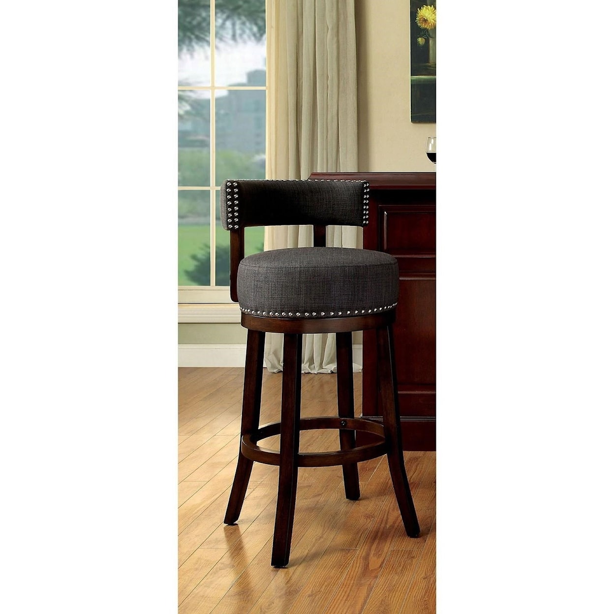 Furniture of America Lynsey 29" Bar Stool