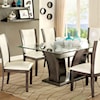 FUSA Manhattan I & II Glass Top Dining Table