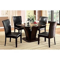 5 Piece Dining Set with Round Table