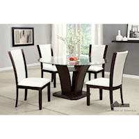 5 Piece Dining Set with Round Table