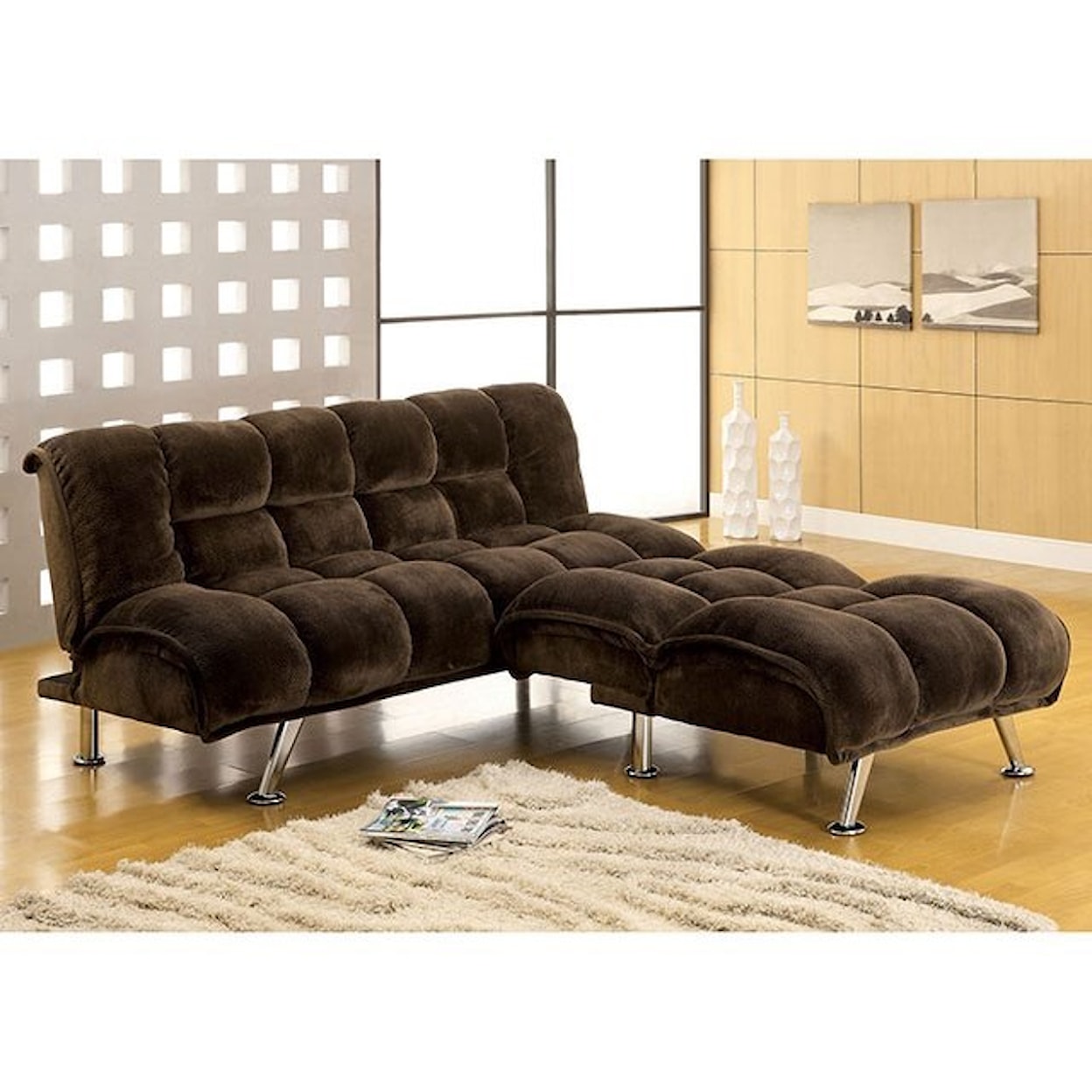 Furniture of America Marbelle Champion Futon Sofa