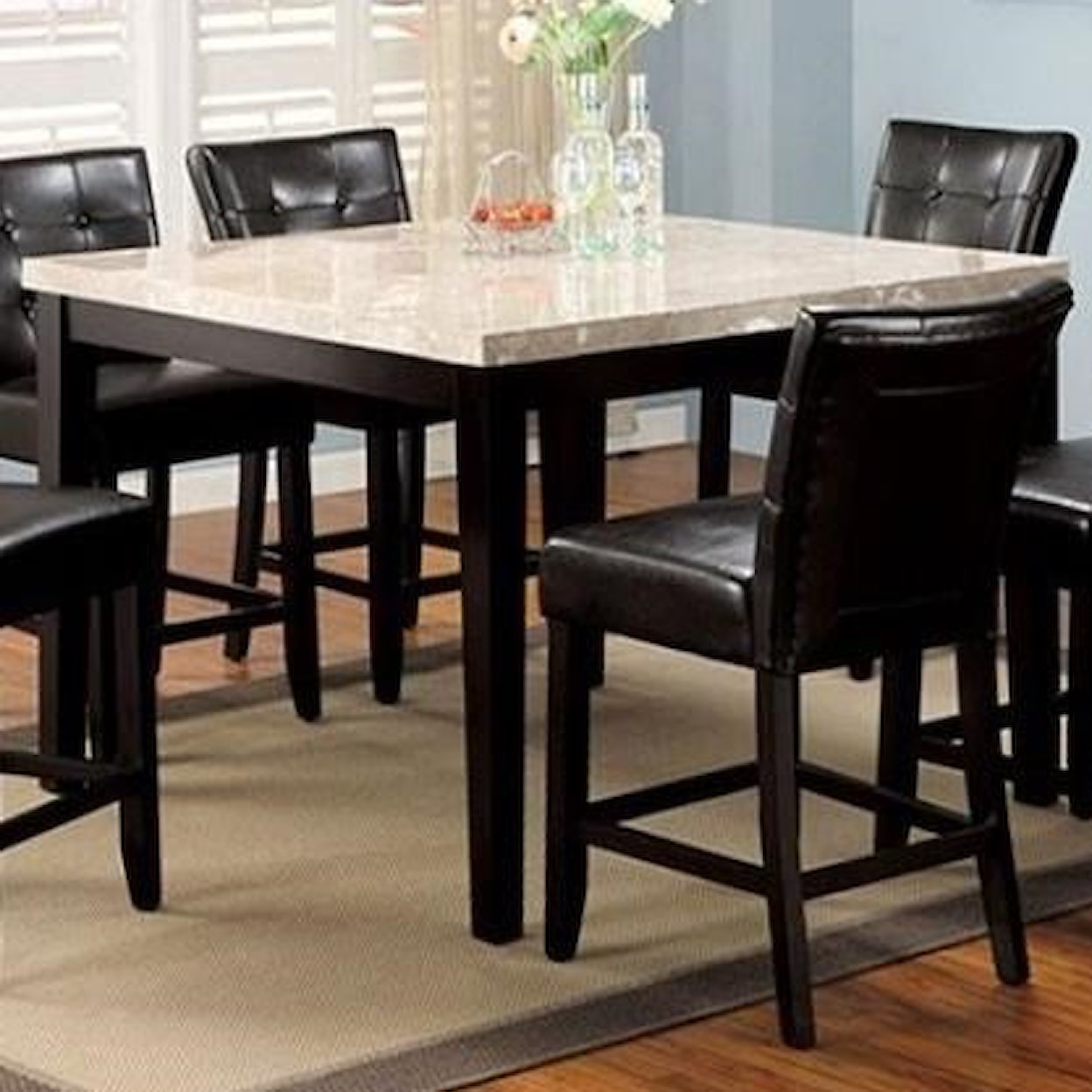 Furniture of America Marion II Square Counter Height Table