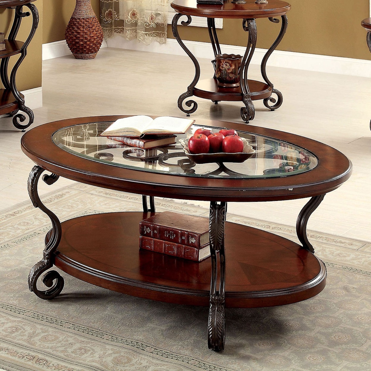 Furniture of America May Cocktail Table