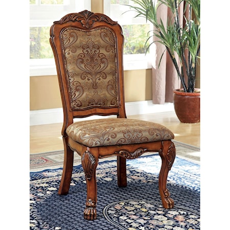 Traditional Set of Two Dining Chairs
