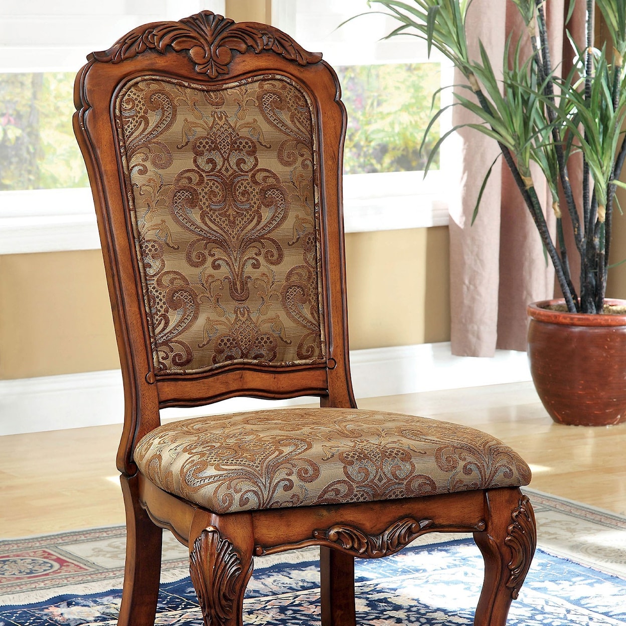 Furniture of America - FOA Medieve Set of Two Dining Chairs