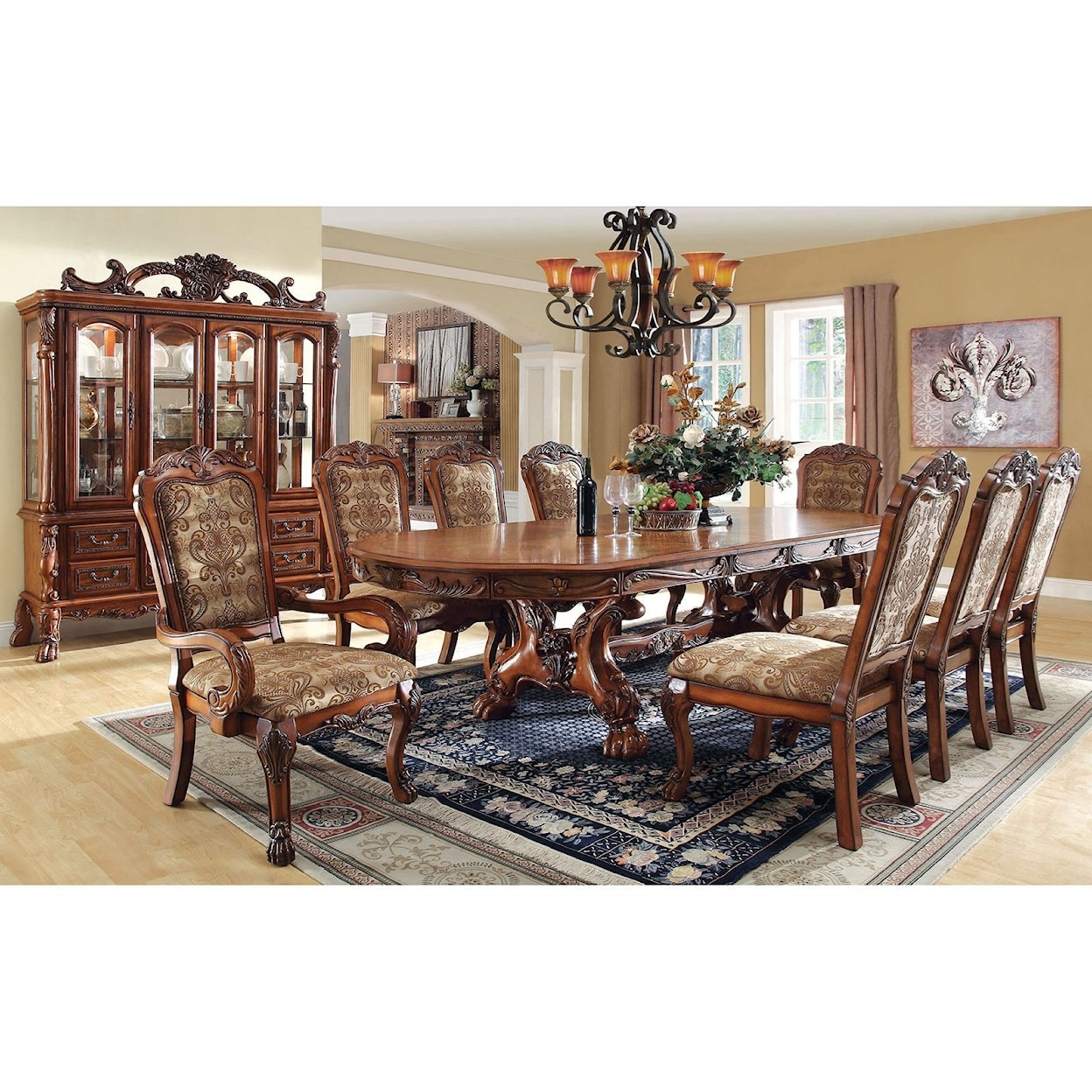 Furniture of America Medieve Set of Two Dining Chairs