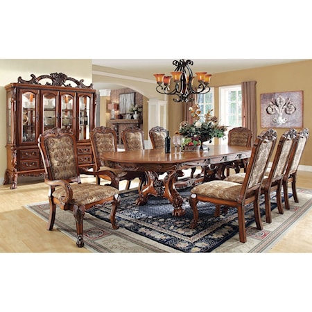 Dining Room Set with Two Arm Chairs and Six Side Chairs
