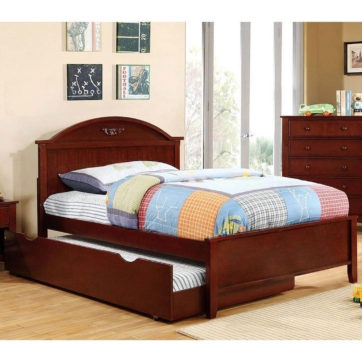 Furniture of America - FOA Medina Full Bed with Trundle