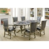 Furniture of America Melina Table + 6 Chairs