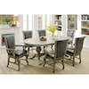 Furniture of America Melina Table + 6 Chairs