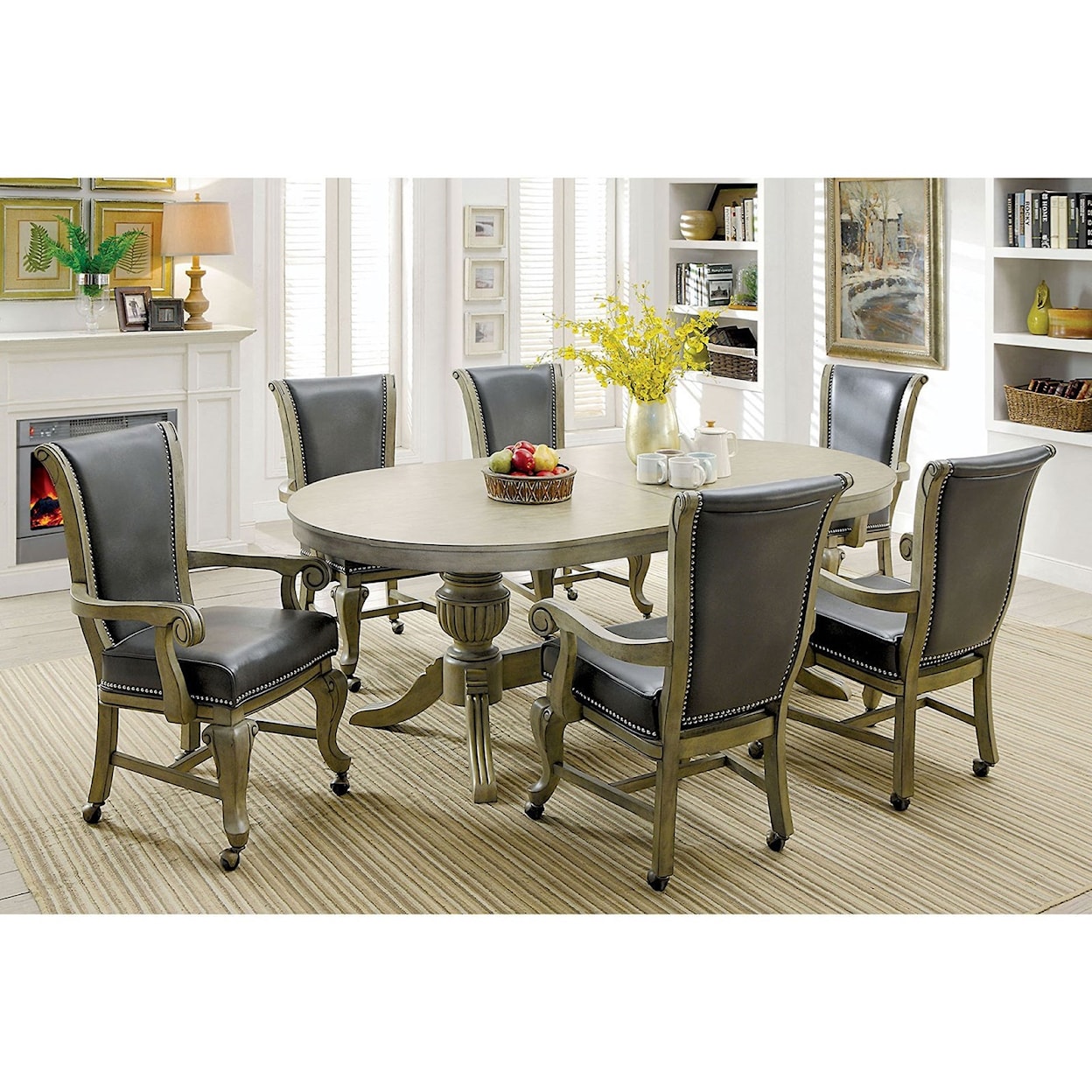 FUSA Melina Table + 6 Chairs