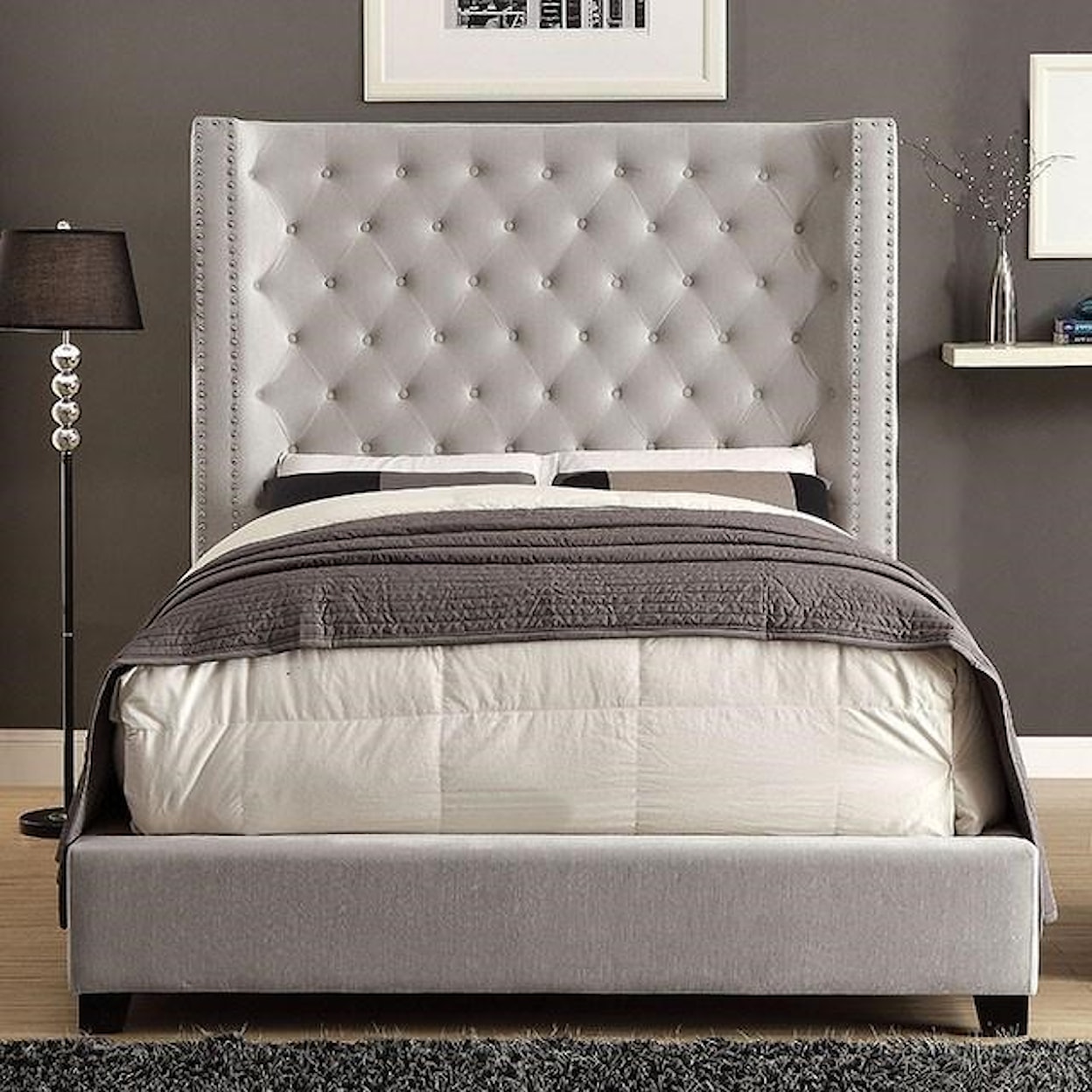 Furniture of America CM7679 Mirabelle Cal King Bed