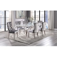 Glam 7 Piece Dining Table and Chair Set