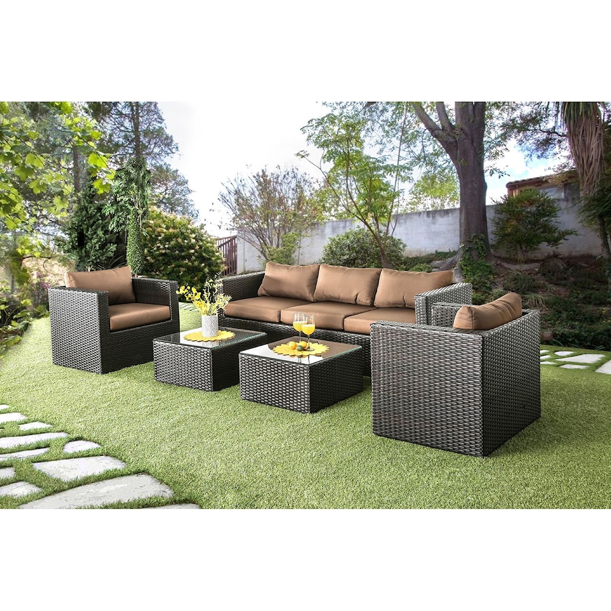 Furniture of America Olina 5 Pc. Patio Set