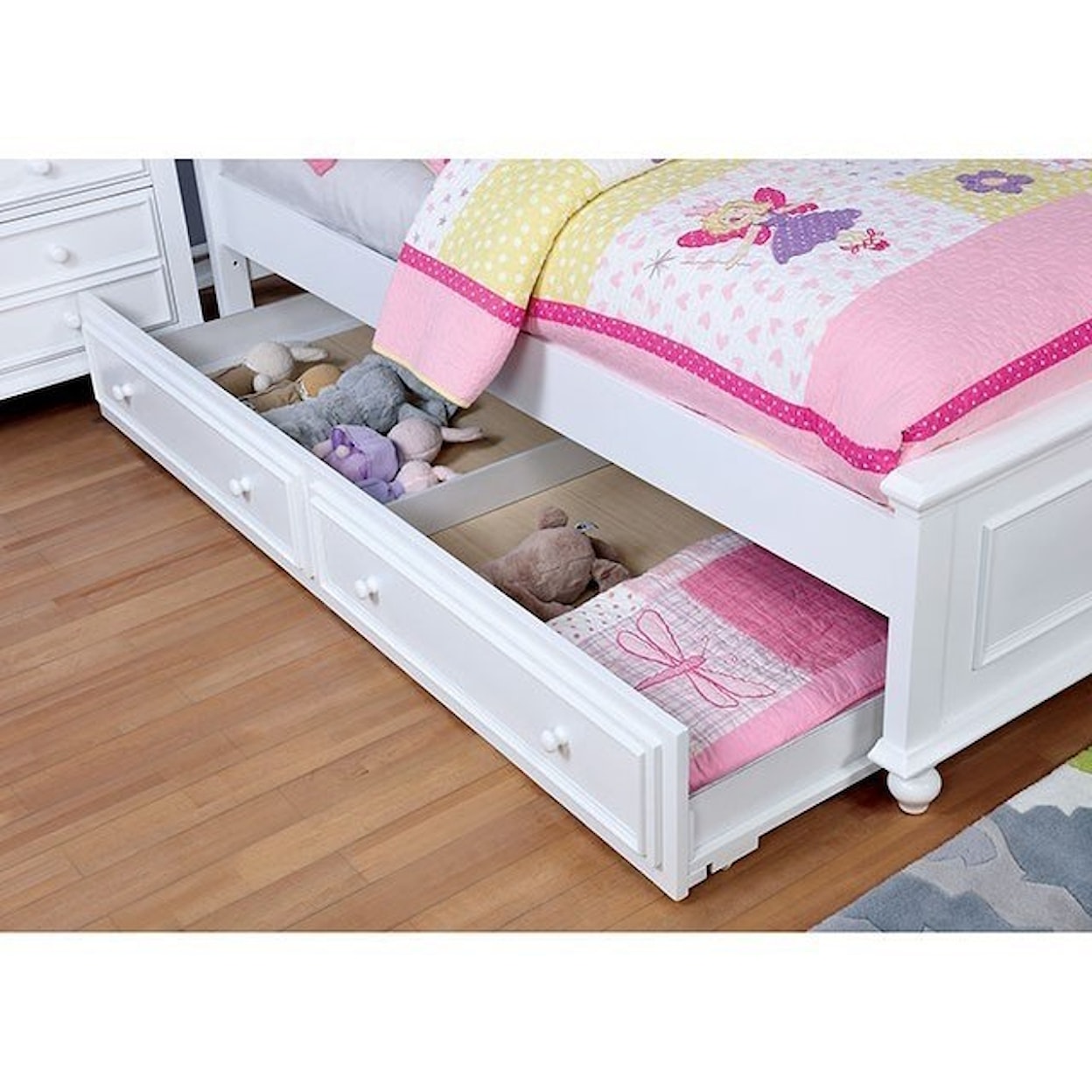 FUSA Olivia Full Trundle Bed