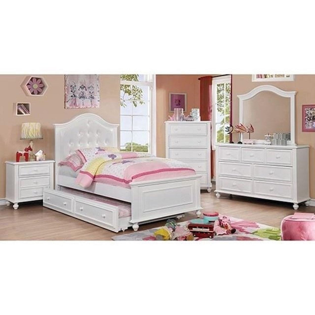 Furniture of America - FOA Olivia Twin Bed