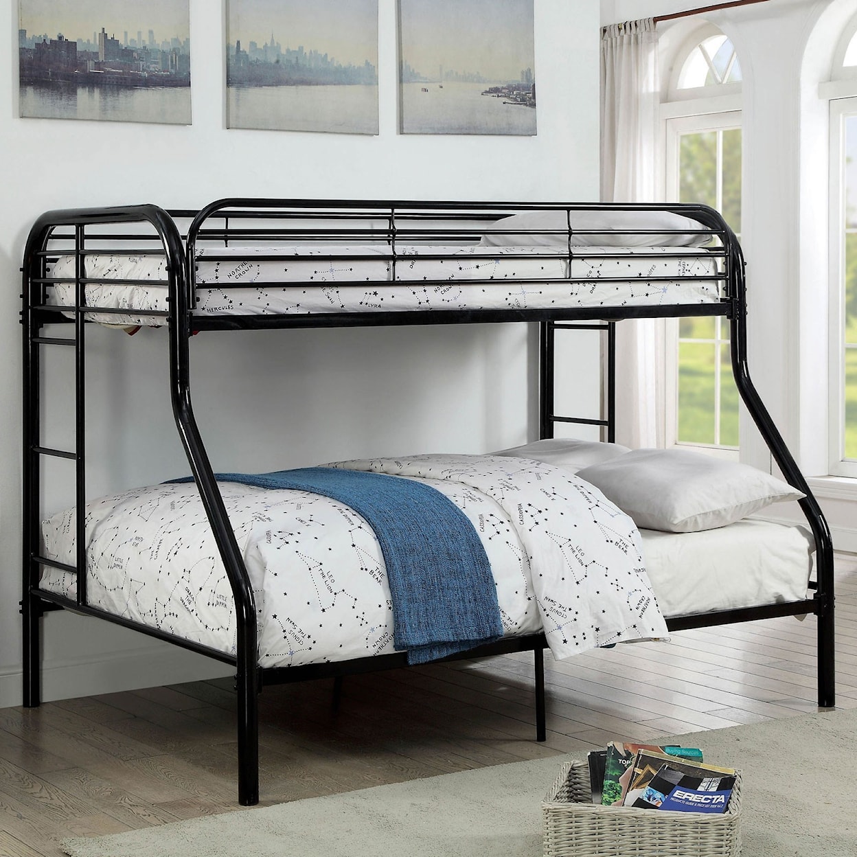 Furniture of America Opal Twin-over-Full Bunk Bed