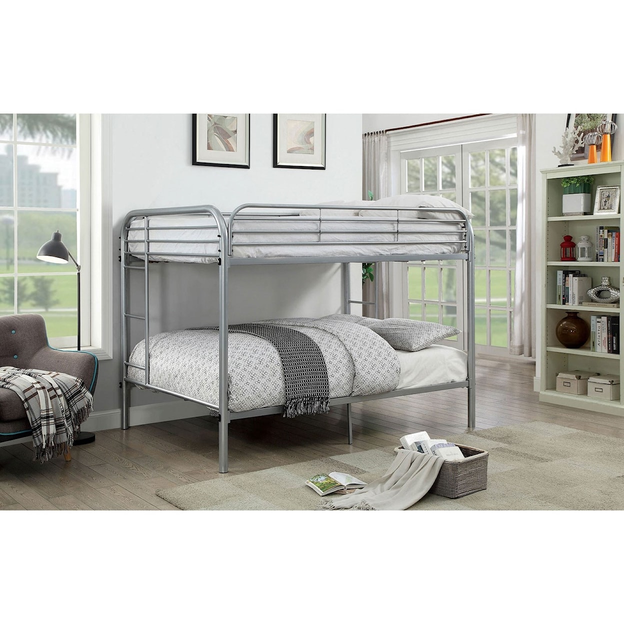 Furniture of America Opal Full-over-Full Bunk Bed