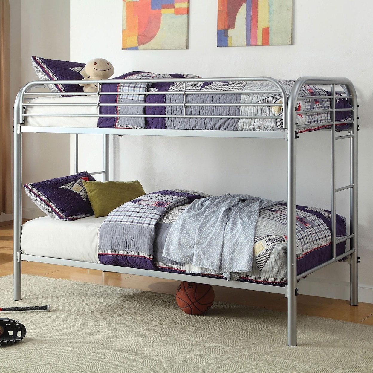 Furniture of America Opal Twin-over-Twin Bunk Bed