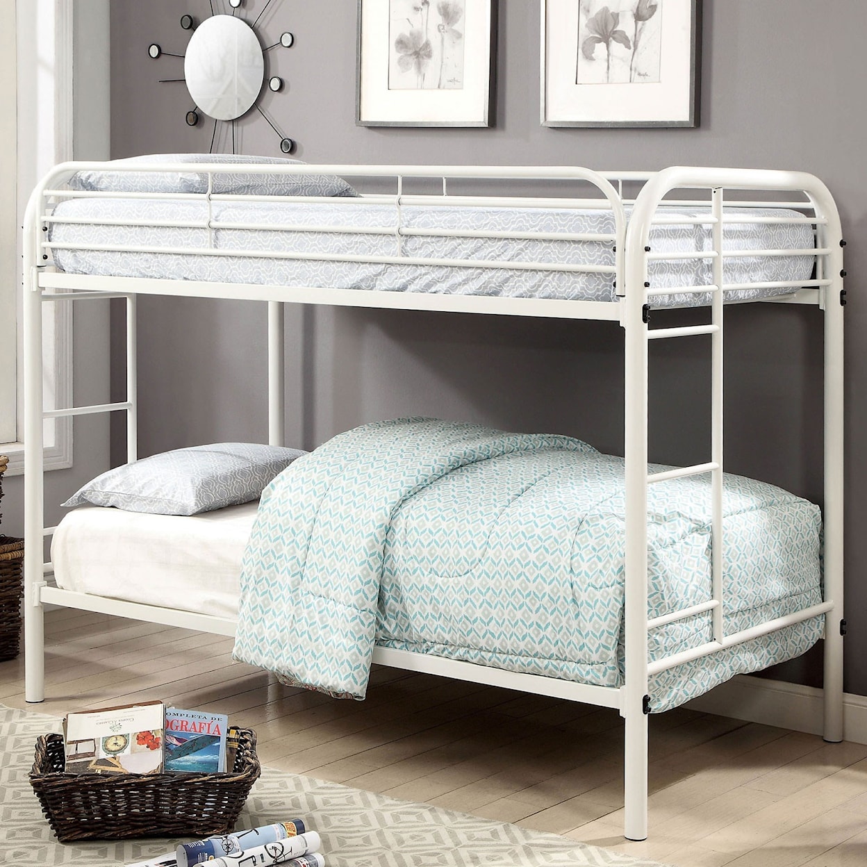 Furniture of America - FOA Opal Twin-over-Twin Bunk Bed