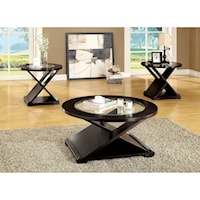 Contemporary 3 Pc. Table Set