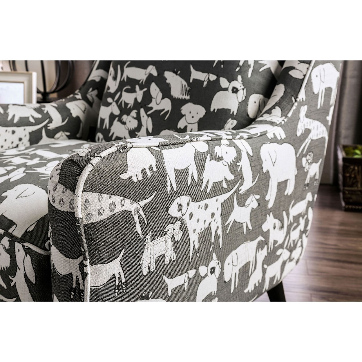 Furniture of America - FOA Patricia Animal Pattern Chair