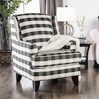 Plaid Accent Chair