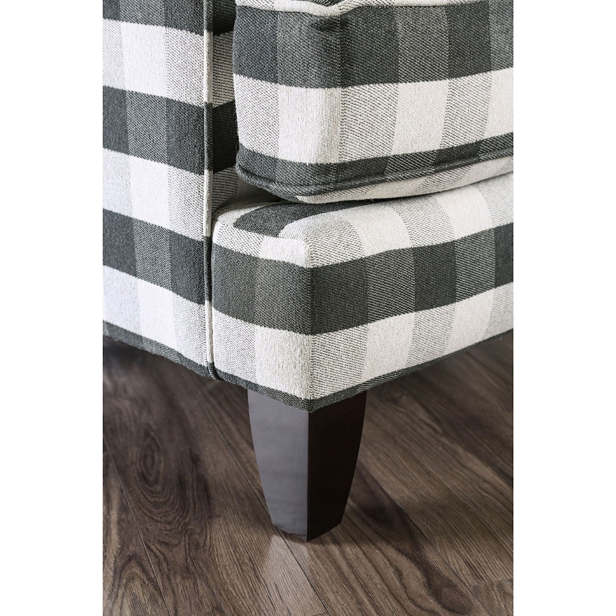 Furniture of America Patricia Plaid Chair